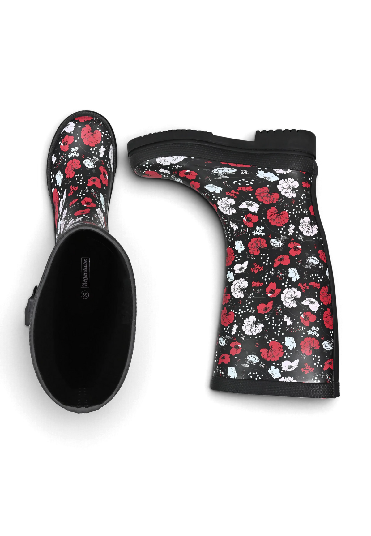 Regenliebe Damen Gummistiefel Blossom Night Langschaft