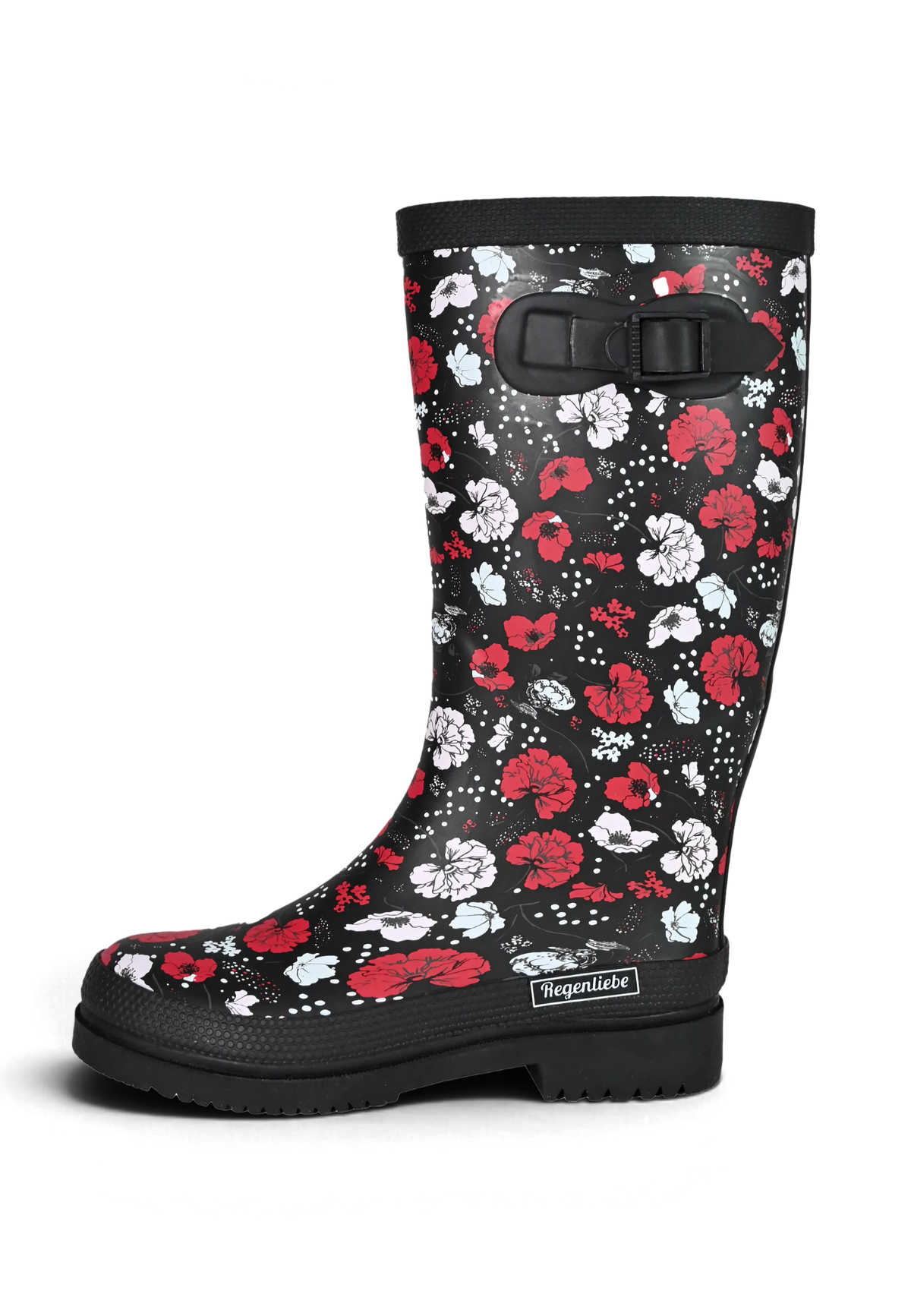 Regenliebe Damen Gummistiefel Blossom Night Langschaft