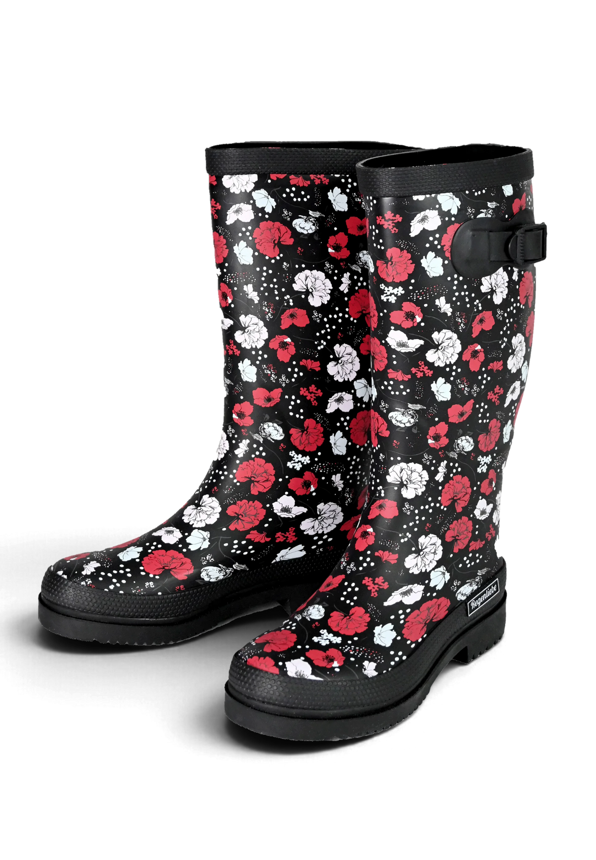 Regenliebe Damen Gummistiefel Blossom Night Langschaft