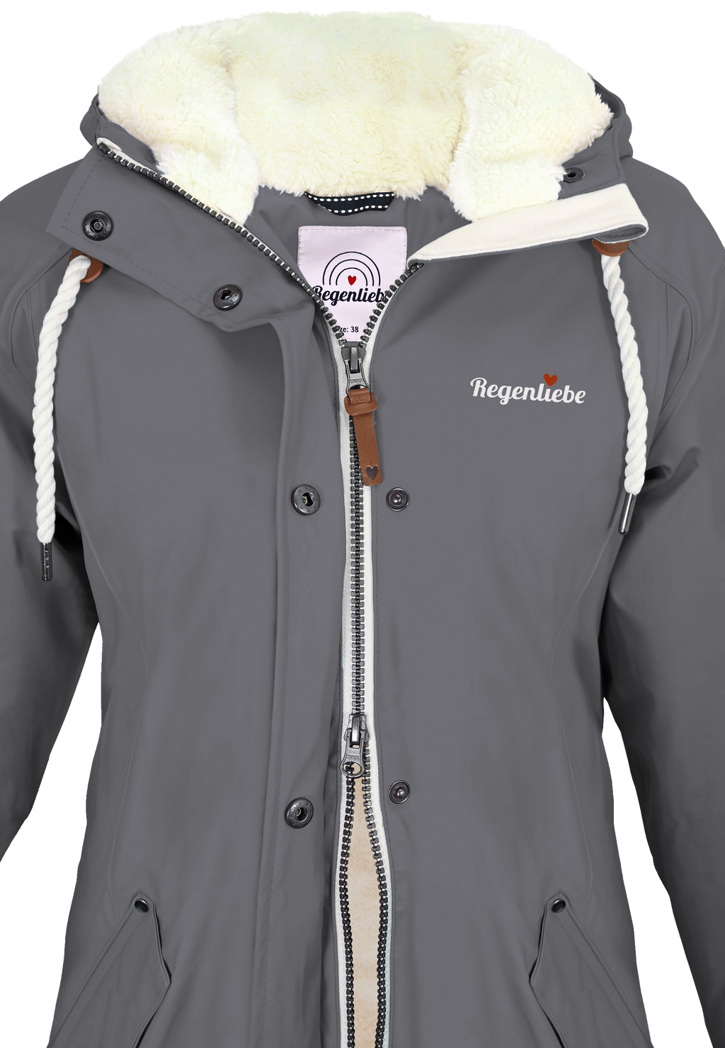 Regenliebe Damen Friesennerz mit Teddyfleece