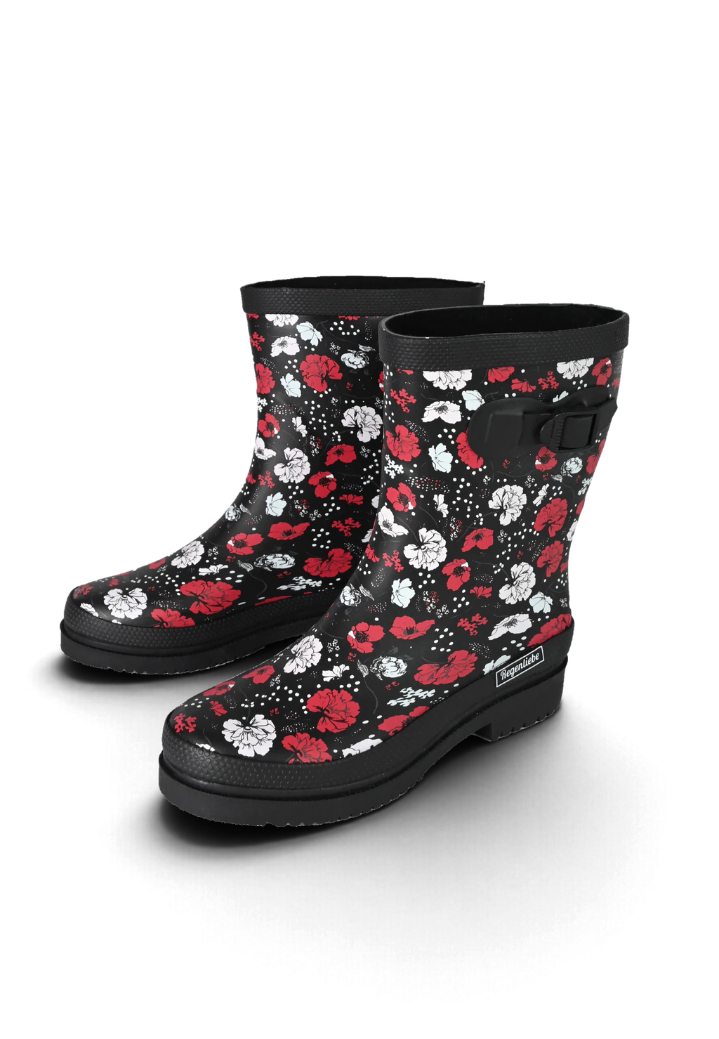 Regenliebe Damen Gummistiefel Blossom Night Halbschaft