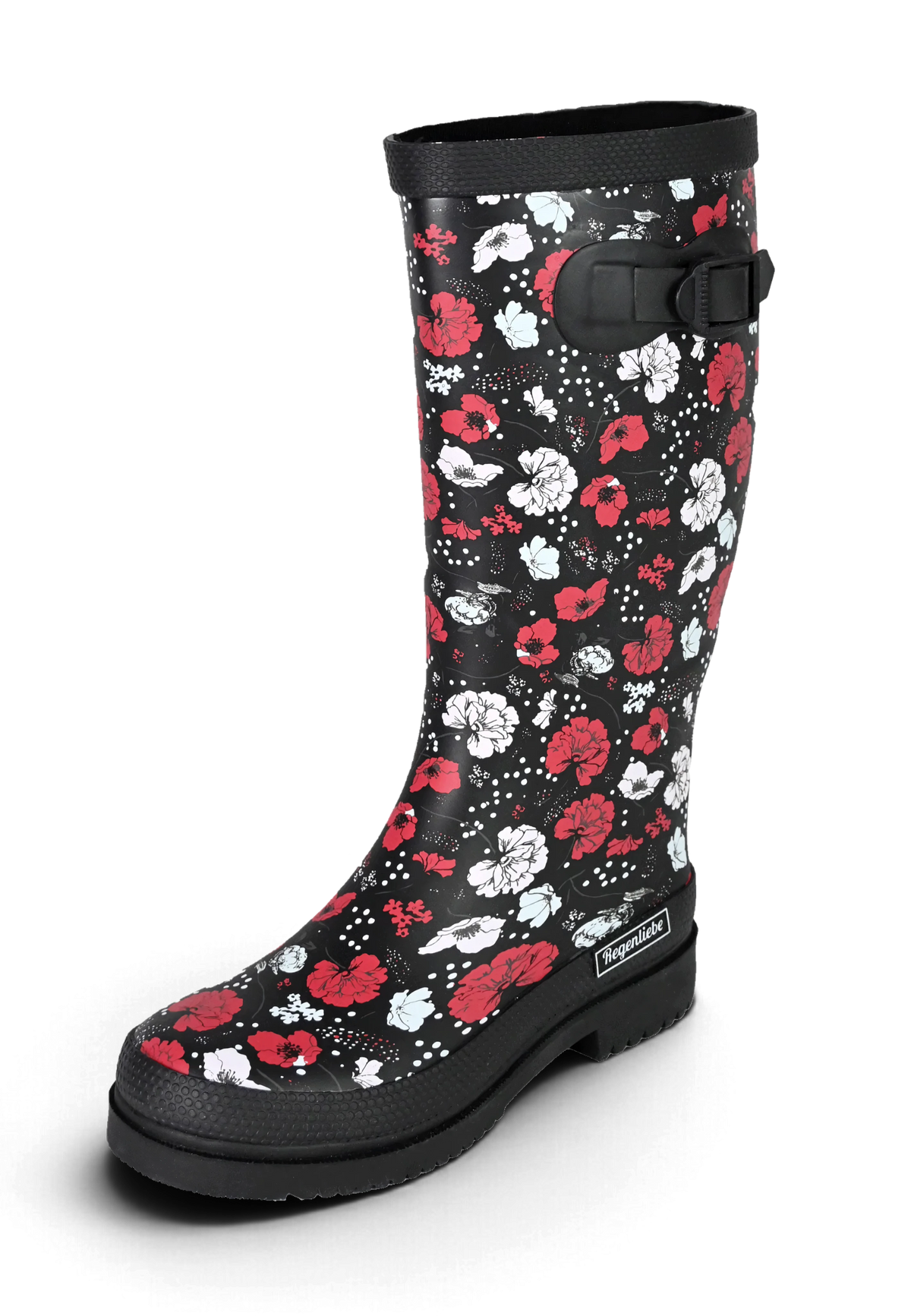 Regenliebe Damen Gummistiefel Blossom Night Langschaft