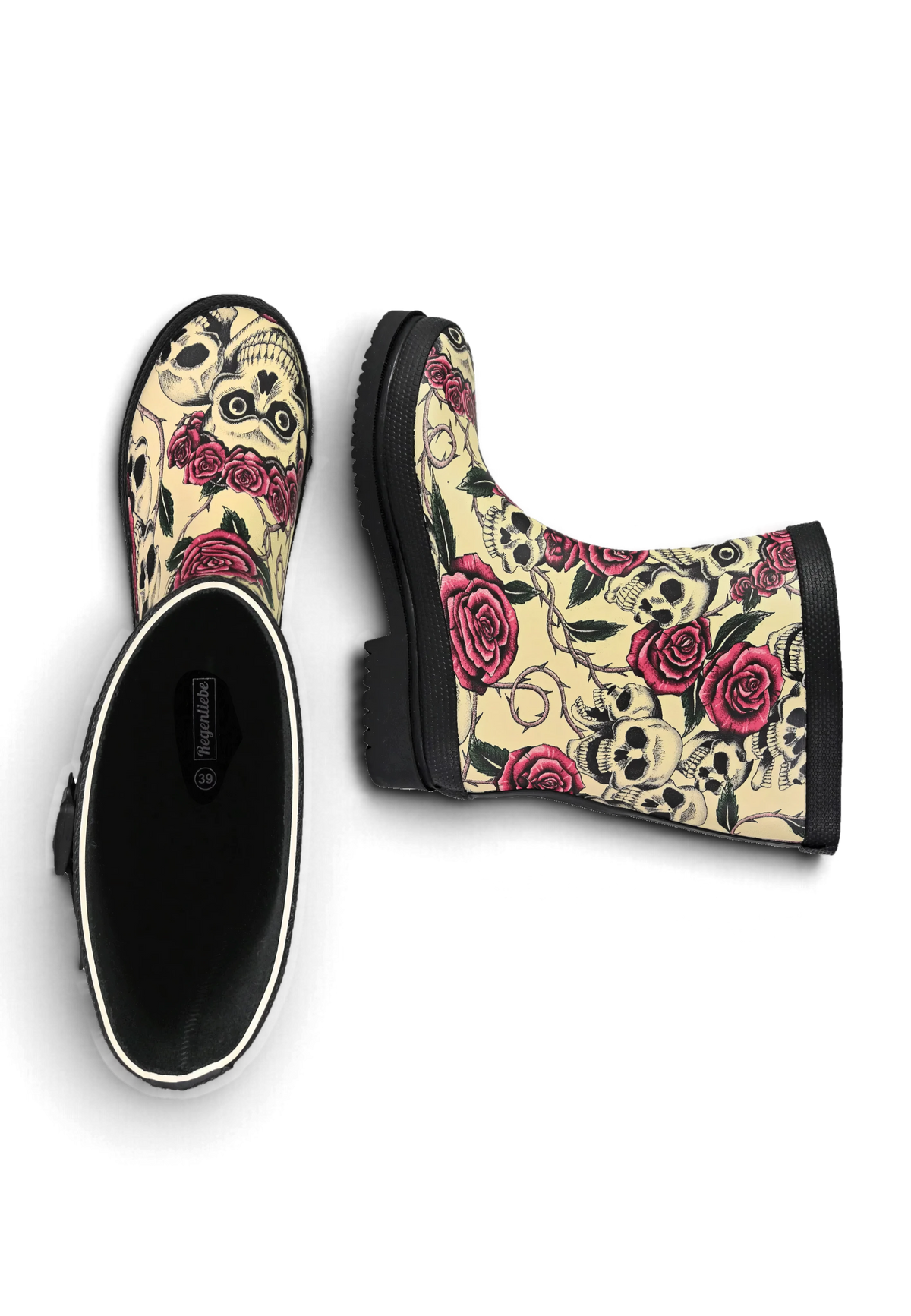 Regenliebe Damen Gummistiefel Ghost Halbschaft