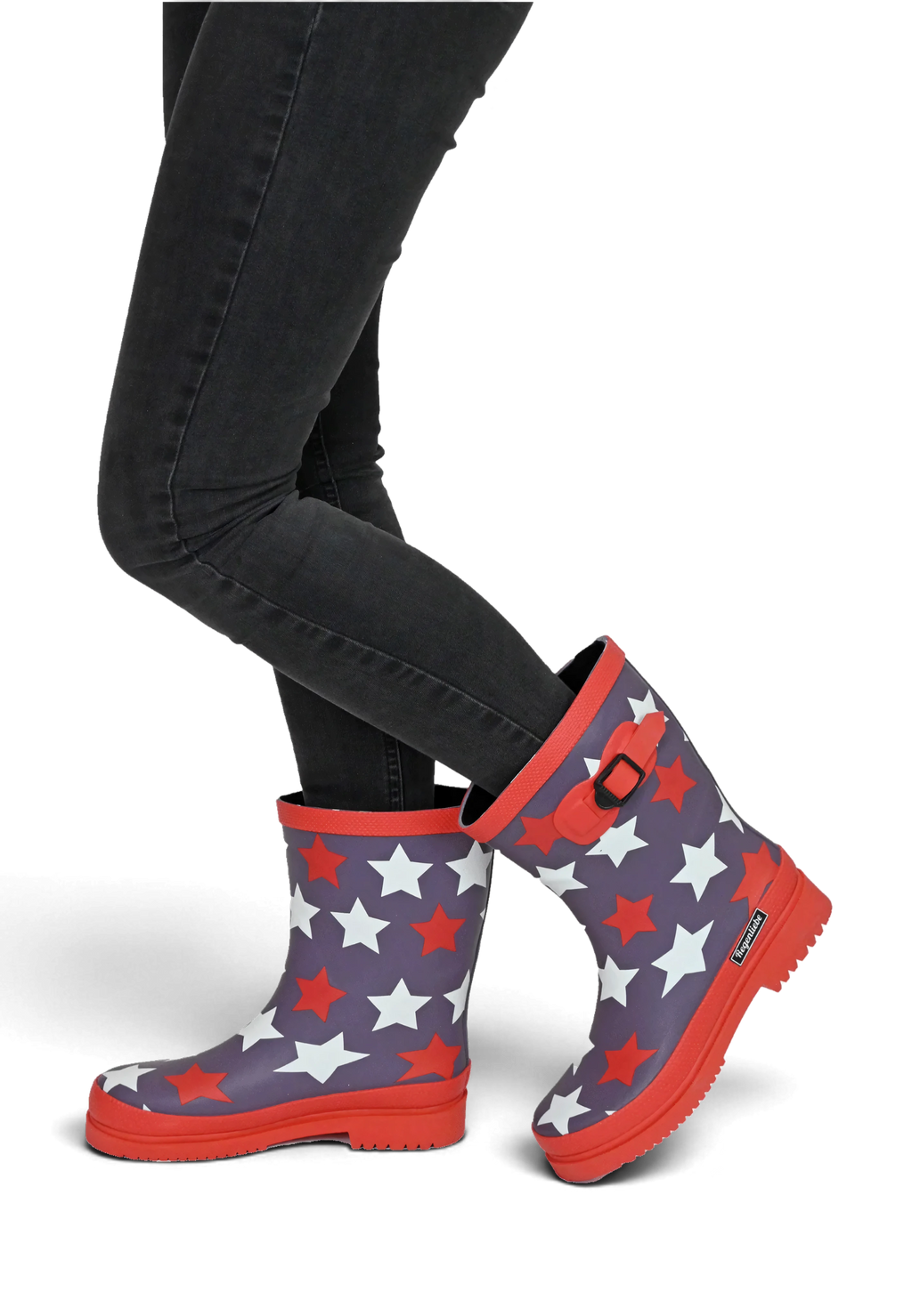 Regenliebe Damen Gummistiefel Stars Halbschaft