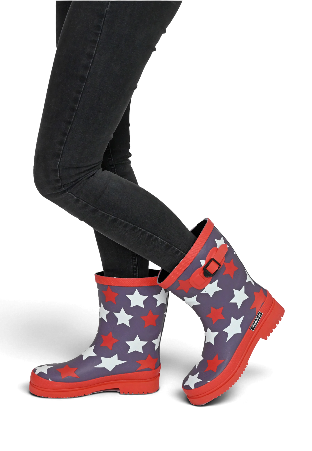 Regenliebe Damen Gummistiefel Stars Halbschaft