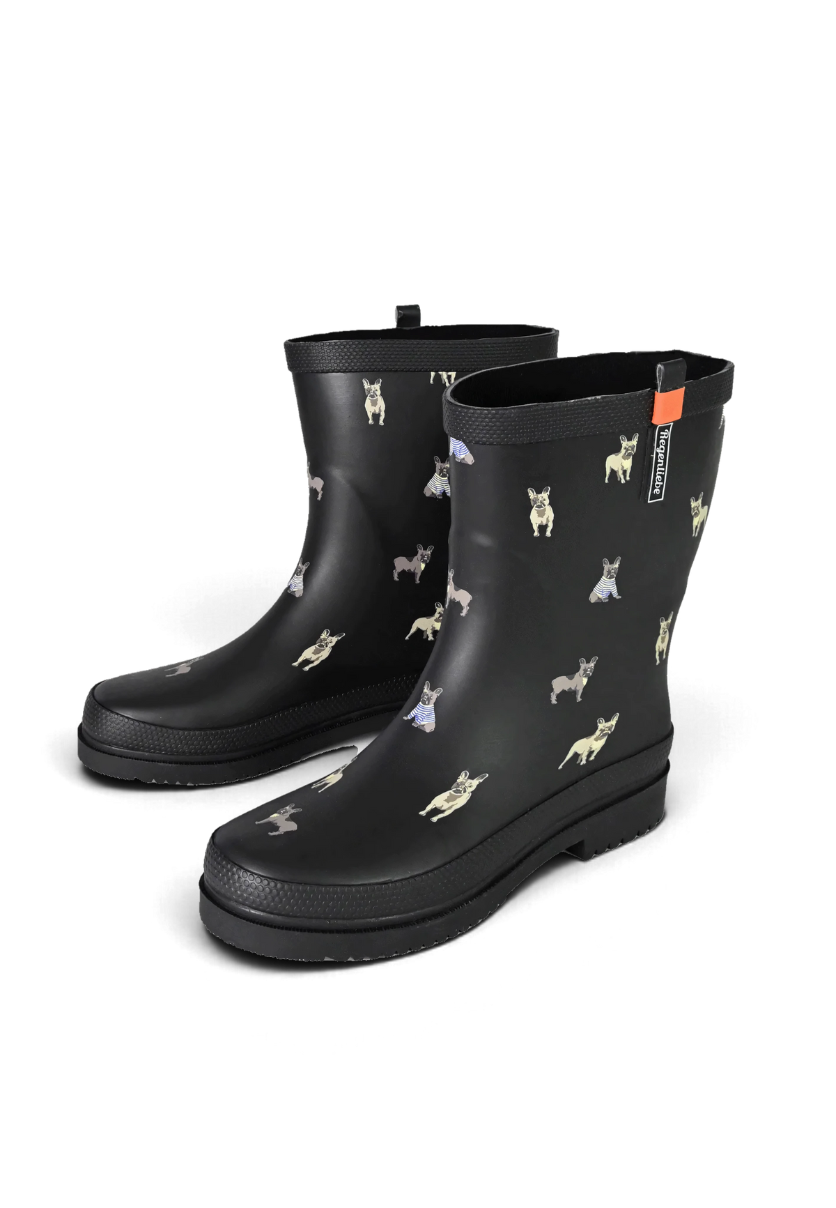 Regenliebe Damen Gummistiefel Mops Halbschaft