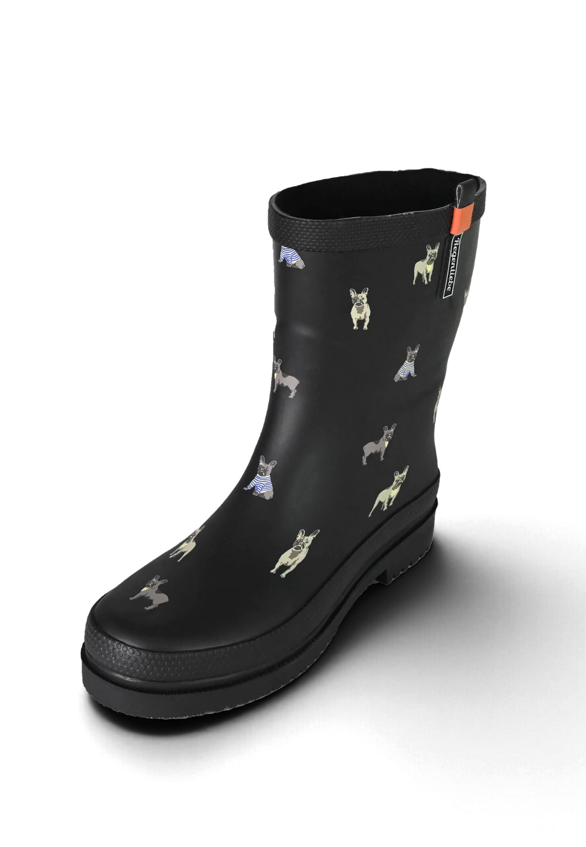 Regenliebe Damen Gummistiefel Mops Halbschaft