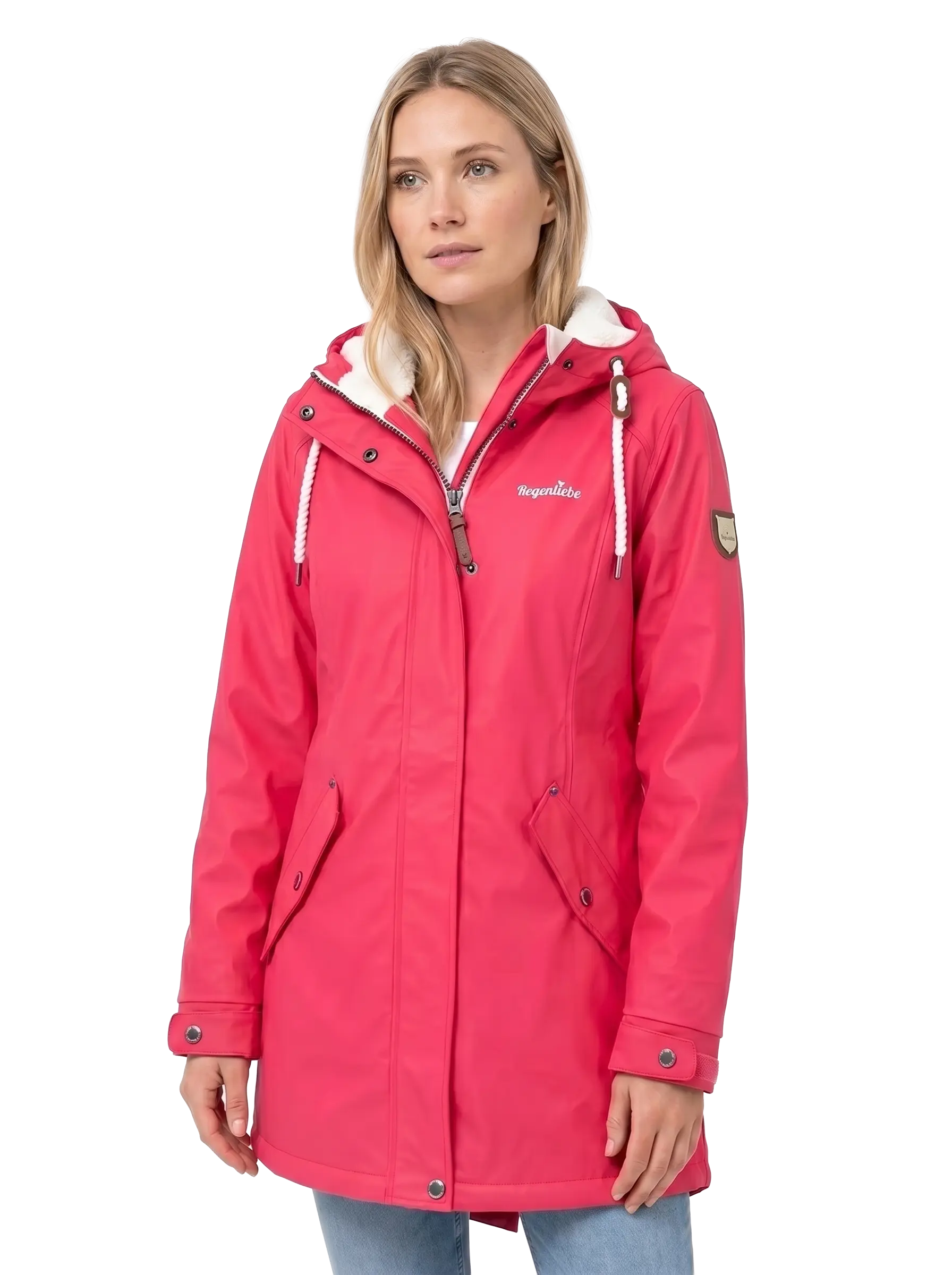 Regenliebe Damen Friesennerz mit Teddyfleece