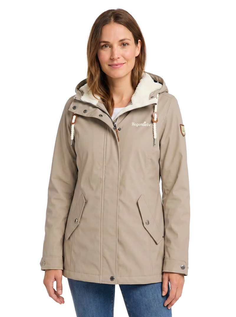 Regenliebe Damen Friesennerz mit Teddyfleece