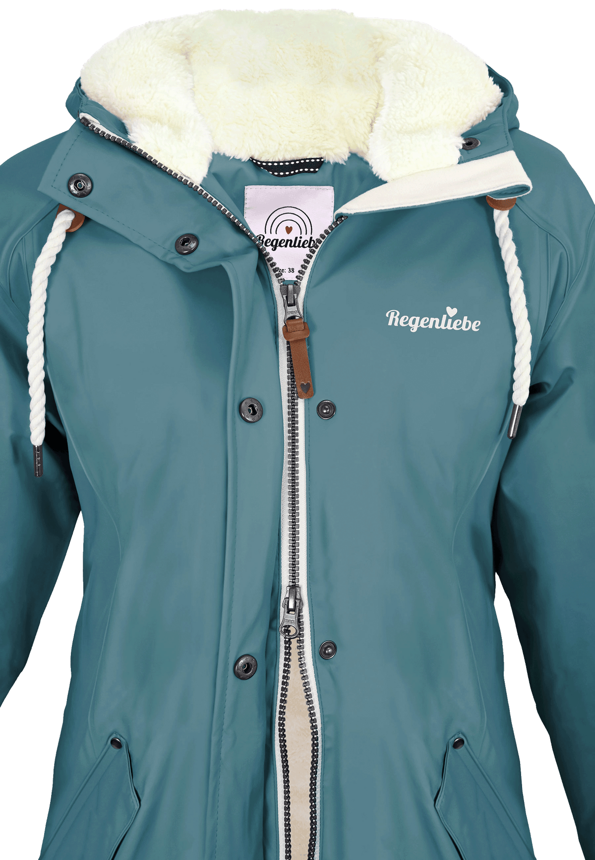 Regenliebe Damen Friesennerz mit Teddyfleece