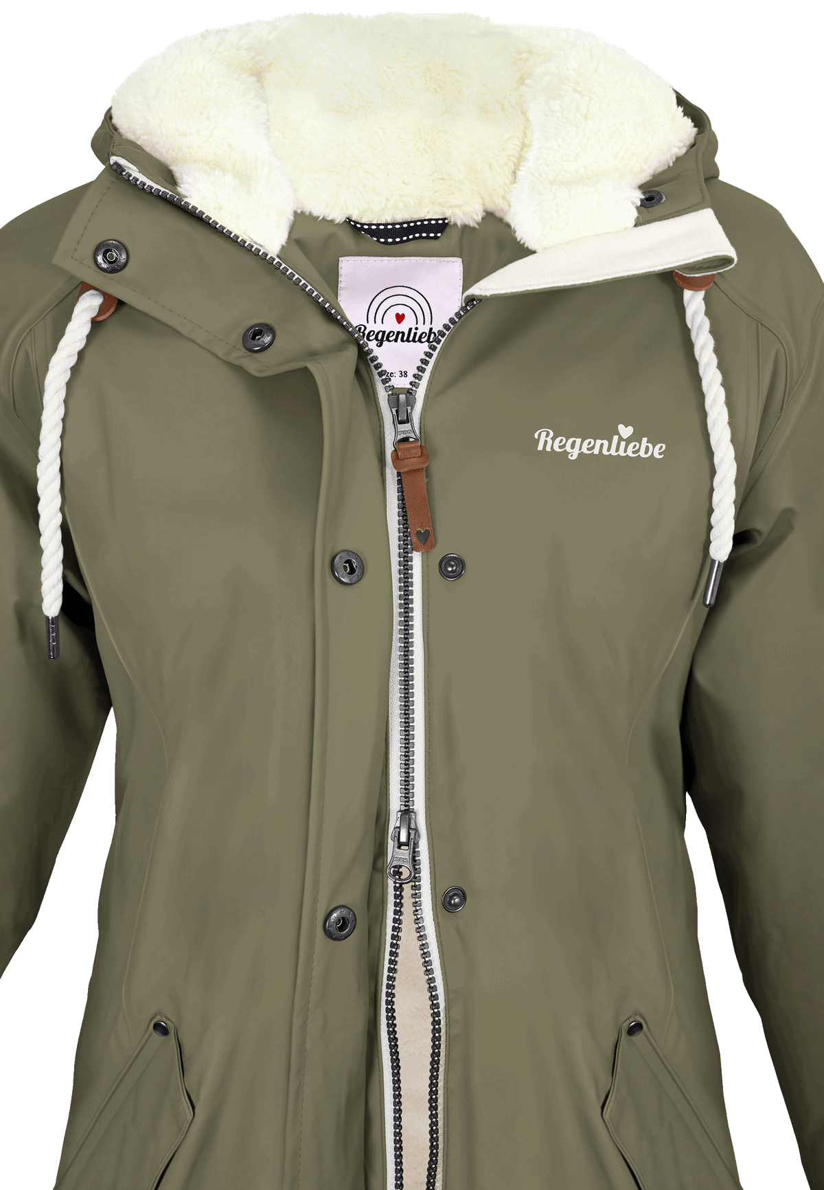 Regenliebe Damen Friesennerz mit Teddyfleece