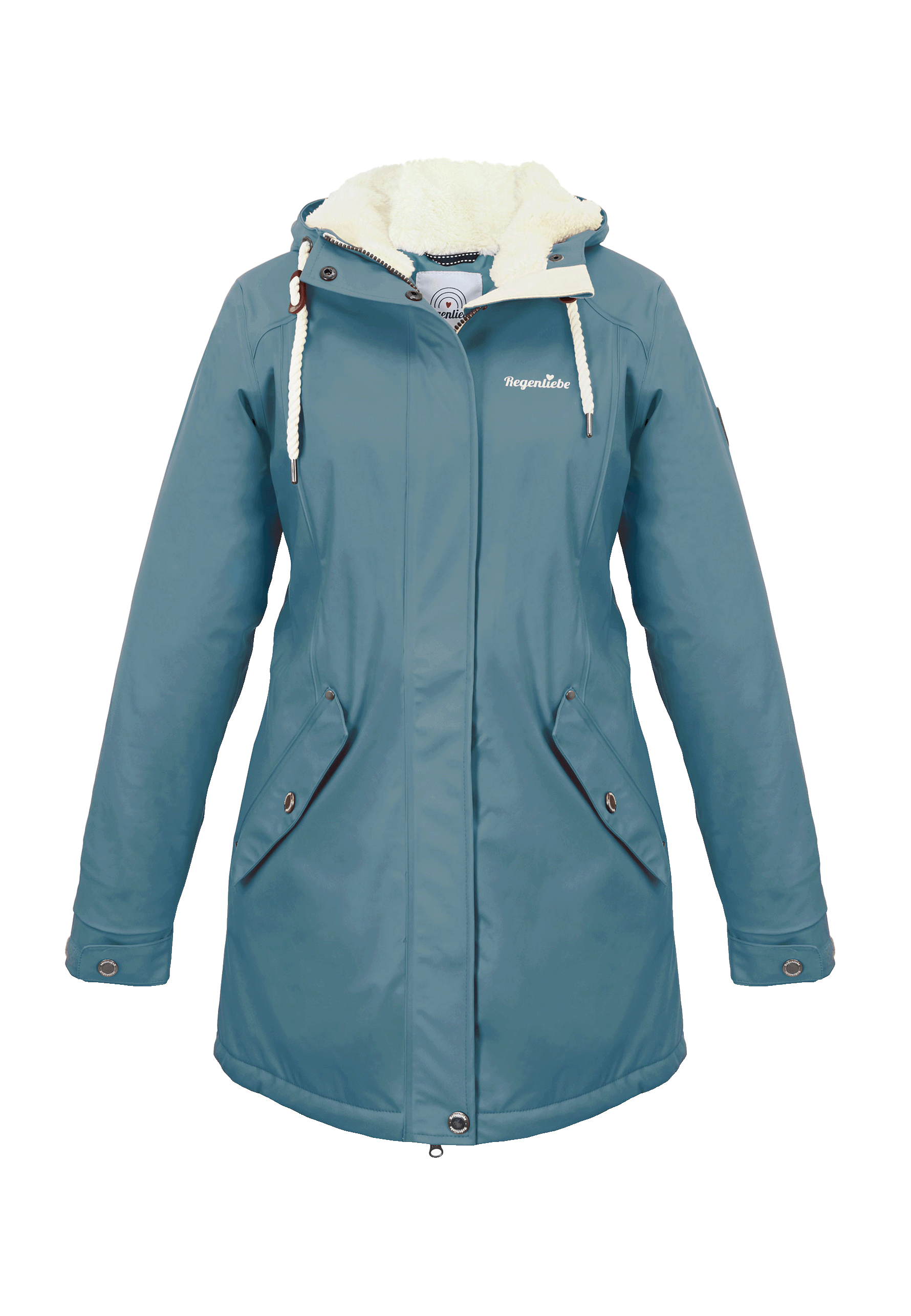 Regenliebe Damen Friesennerz mit Teddyfleece