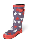 Regenliebe Damen Gummistiefel Stars Langschaft