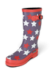 Regenliebe Damen Gummistiefel Stars Langschaft