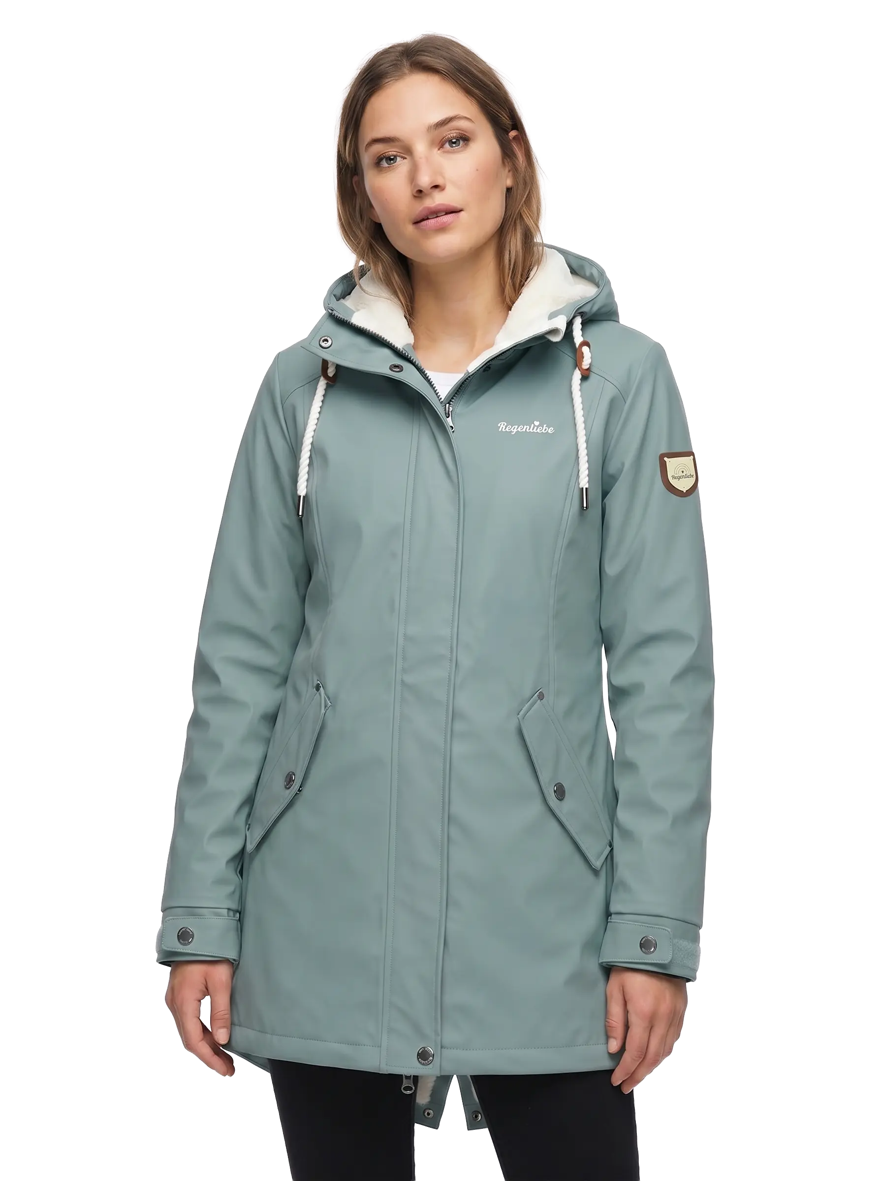 Regenliebe Damen Friesennerz mit Teddyfleece