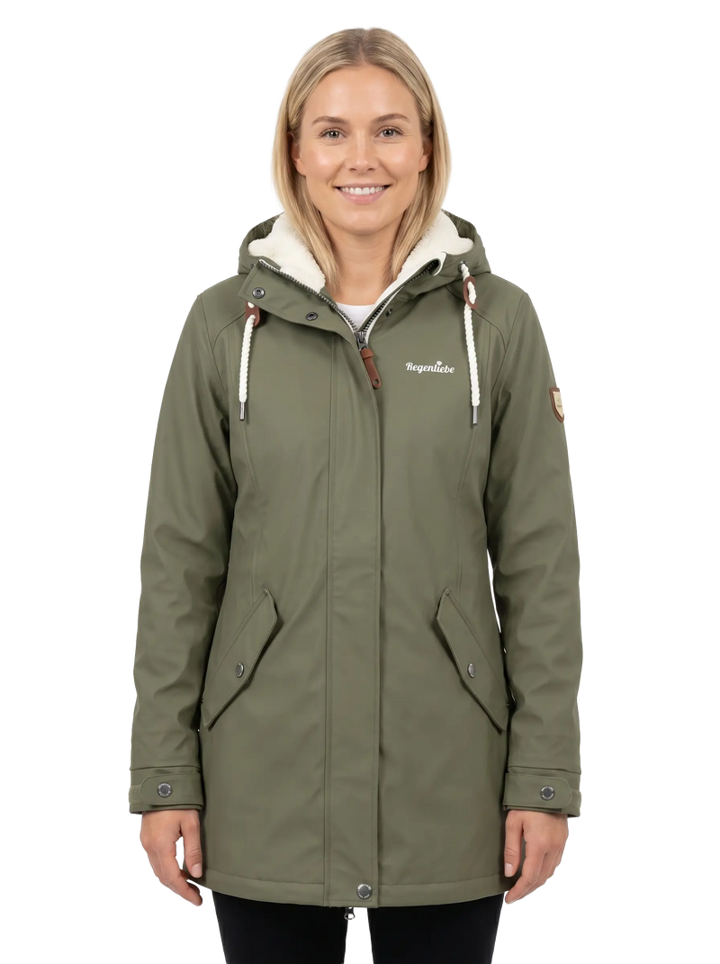 Regenliebe Damen Friesennerz mit Teddyfleece