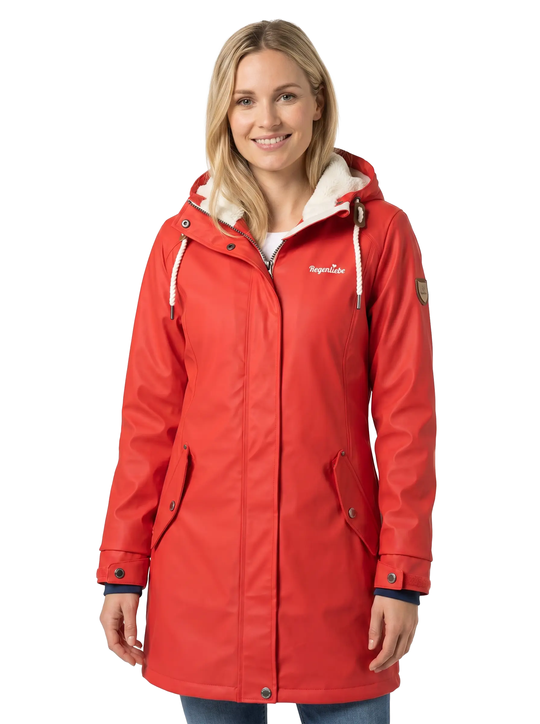 Regenliebe Damen Friesennerz mit Teddyfleece